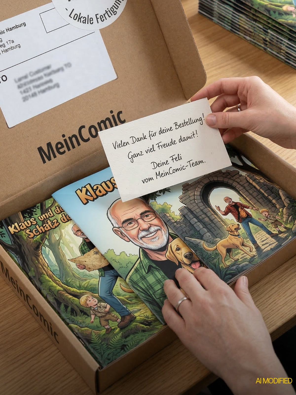 Personalisierter Comic